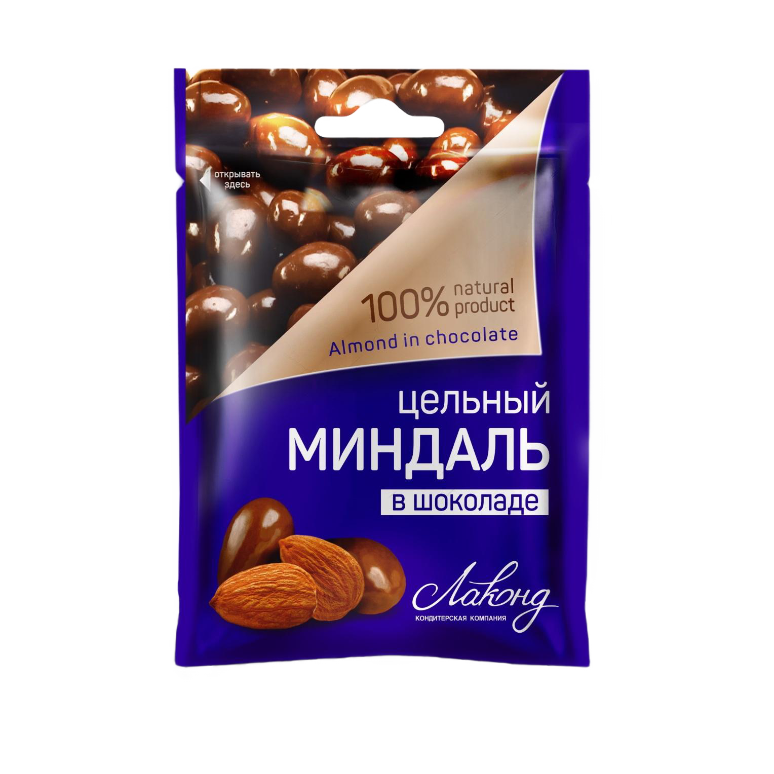 «Almonds in chocolate glaze», 45g