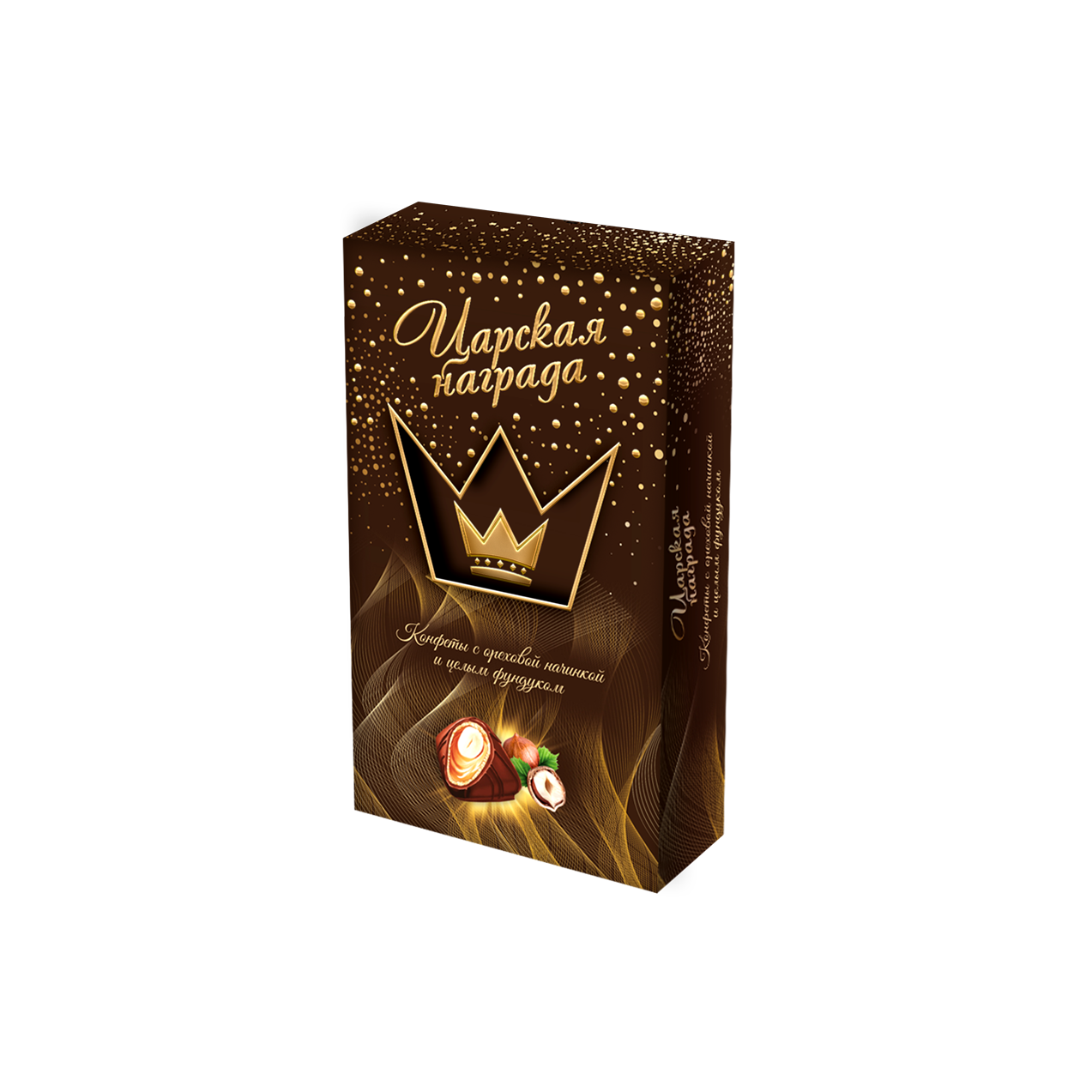 «Tsarskaya Nagrada» with nut filling and whole hazelnut, 190 g