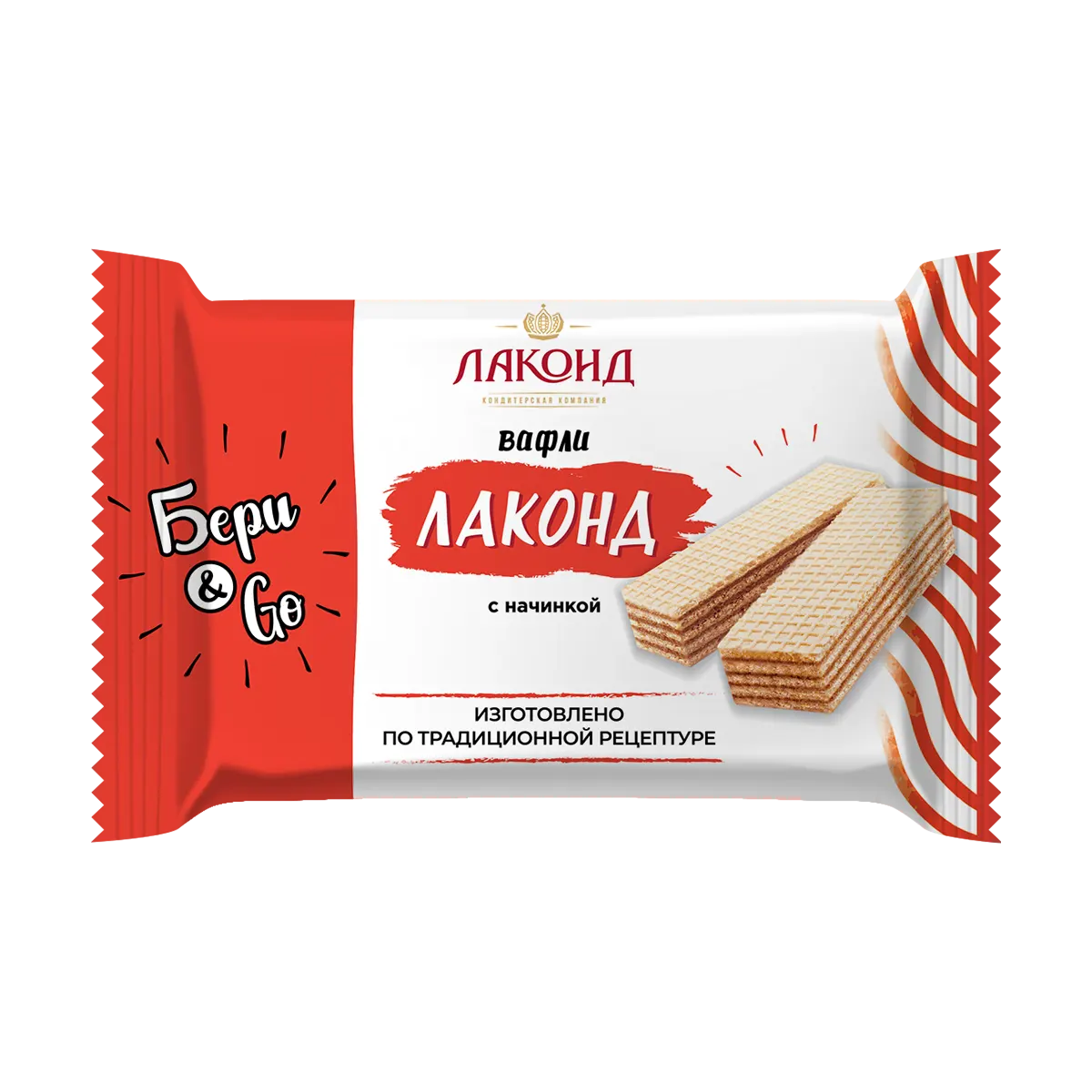 Вафли «ЛАКОНД» с начинкой, 145г